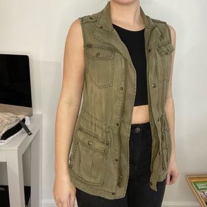 Olive Green Utility Vest